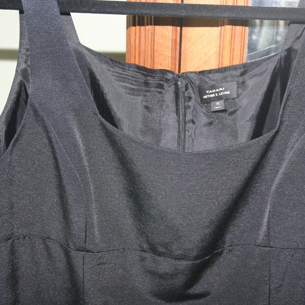 Empire style Tahari black dress